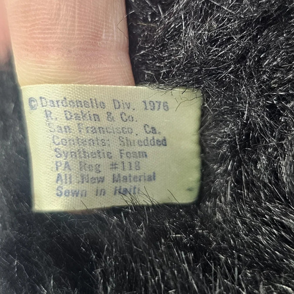 Dakin Vintage Bearfoot 16” Tall 1976 Big Blackfoot Bear Pillow Pets - Picture 11 of 13